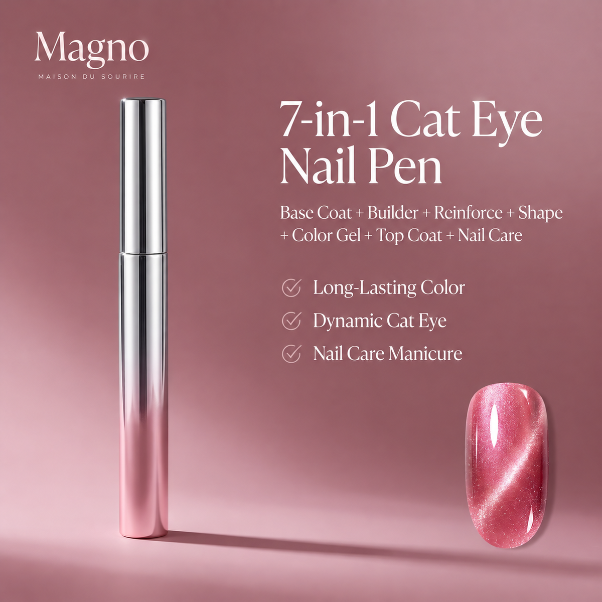 Magno™ – 7-in-1 Magnetic Cat Eye Nail Gel Pen