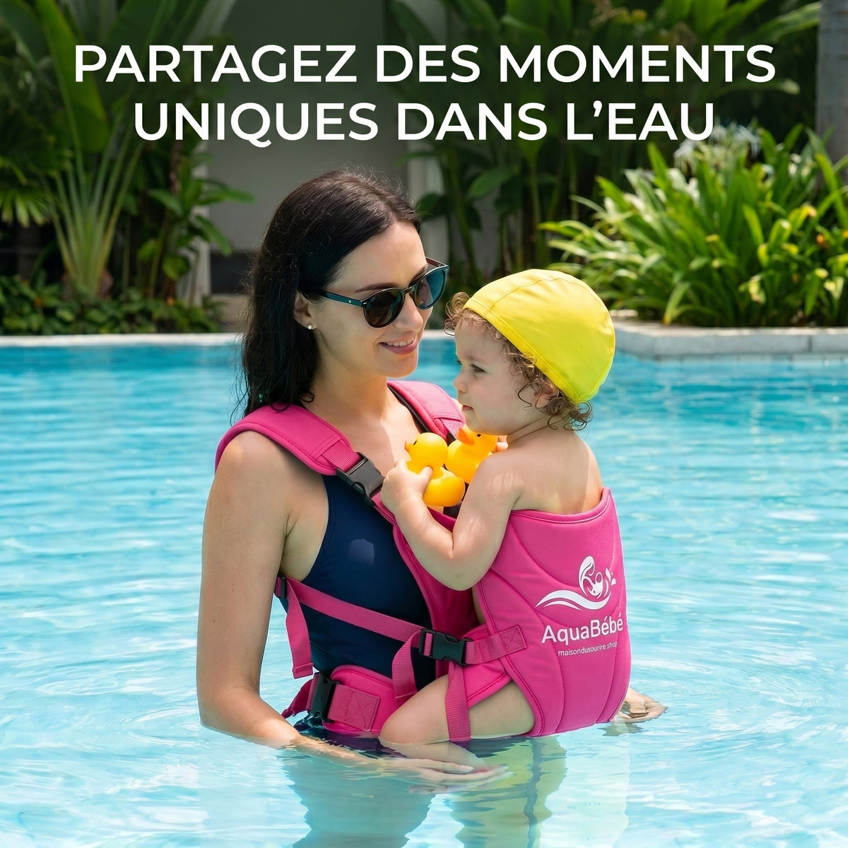 AquaBébé™ porte-bébé aquatique — Vue de profil