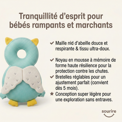 Coussin protège-tête bébé — motif animal